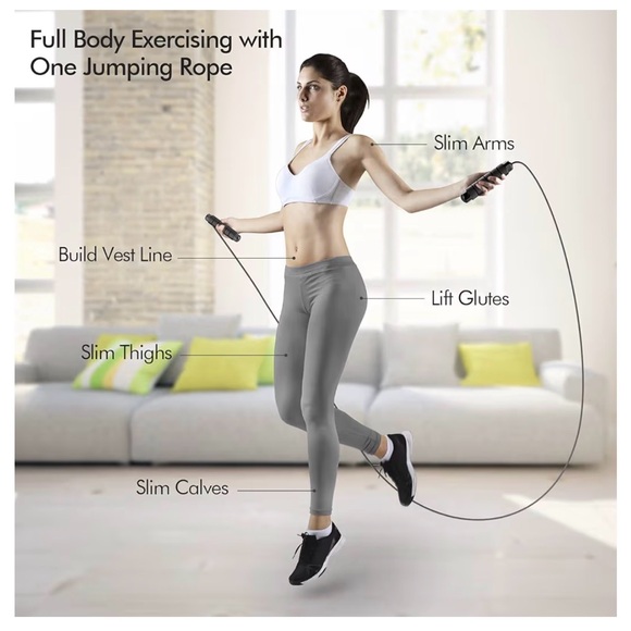 Black Jump Rope with Red Accents NWT - Picture 5 of 5